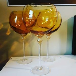 Union Street Glass Manhattan Bordeaux Wine Goblets